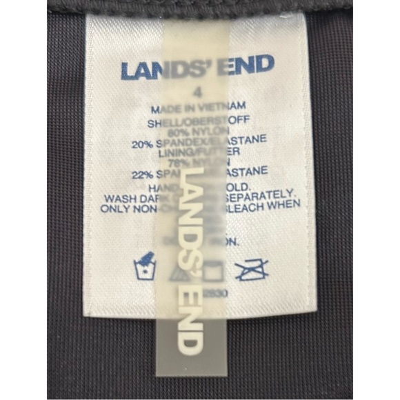 Lands’ End High Waist Tummy Control Swim Skirt Navy Blue Size 4 - Picture 10 of 11